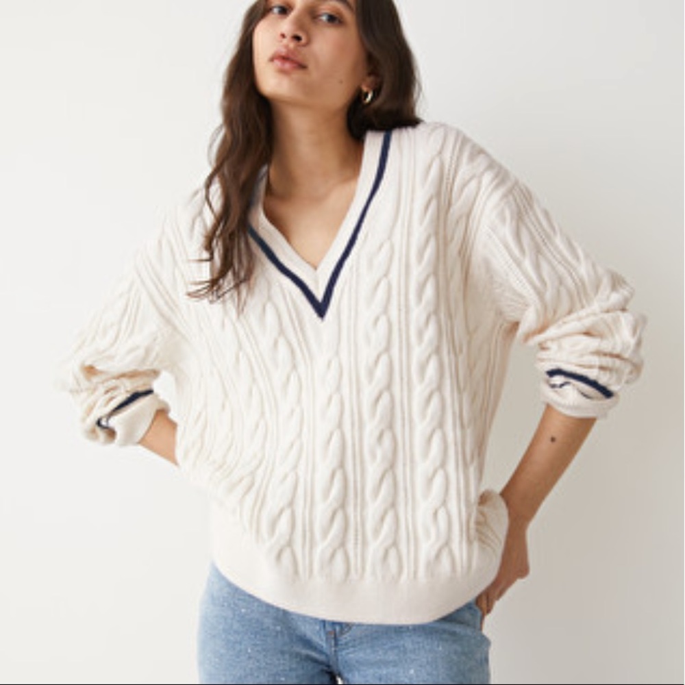 & Other Stories Merino Cable Knit Sweater